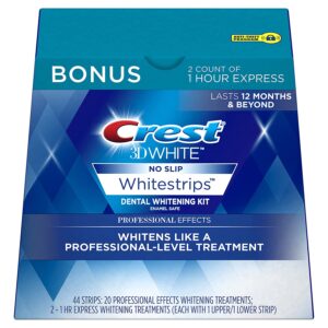 Crest level 20 3D Whitestrips, Teeth Whitening Strip Kit, 44 Strips (22 Count Pack)