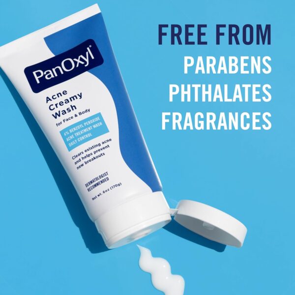 PanOxyl Acne Creamy Wash Benzoyl Peroxide 4% Daily Control