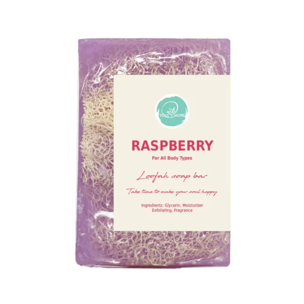 Soul and More Raspberry Loofah Soap