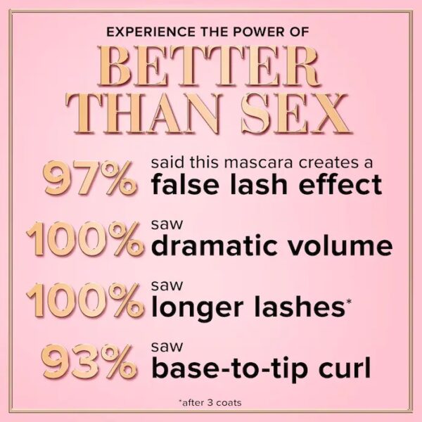 Too Faced Better Than Sex Volumizing & Lengthening Mascara, Full Size - Image 4