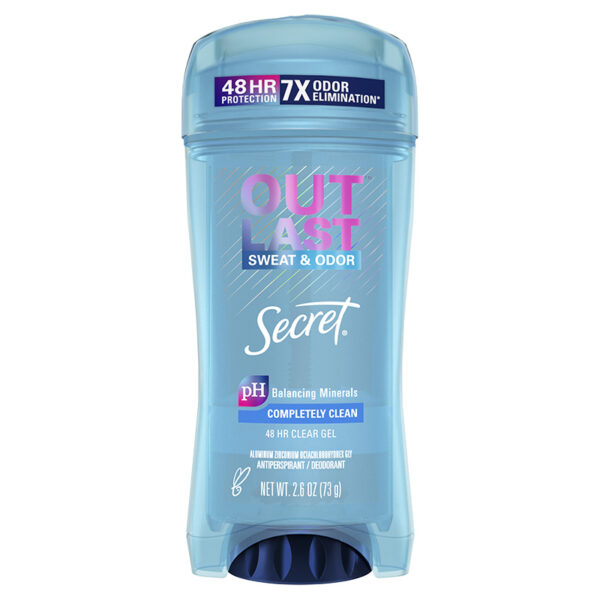 Secret OUTLAST CLEAR GEL DEODORANT COMPLETELY CLEAN