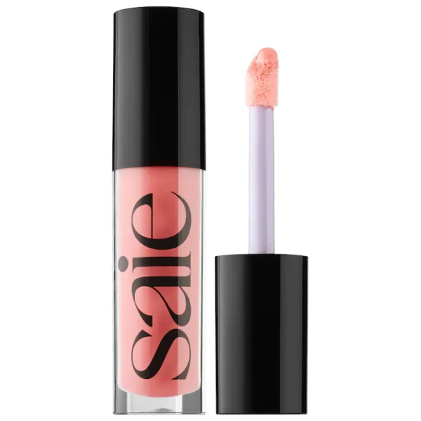 Saie Glossybounce High-Shine Hydrating Lip Gloss Oil-Kiss