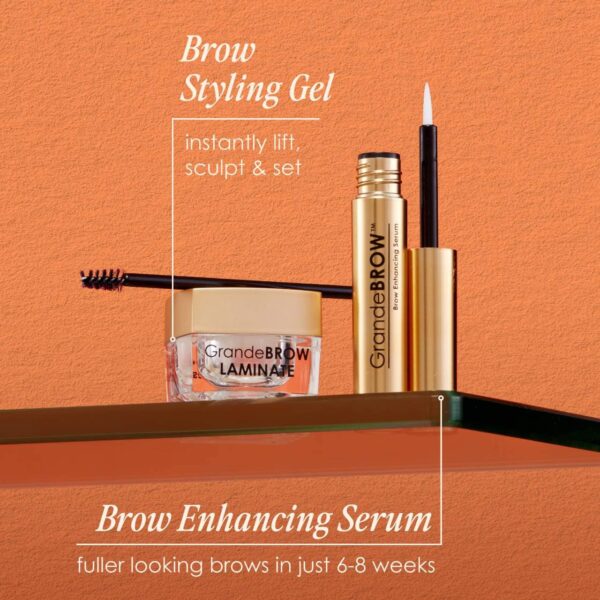 Grande Cosmetics Lamination Station Brow Serum and Brow Gel Set