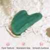 Rena Chris Gua Sha Facial Tools, Natural Jade Stone Guasha