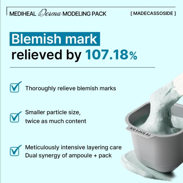 Mediheal Derma Modeling Pack (Madecassoside) Relieving Blemish Marks For Clear Skin - Image 3