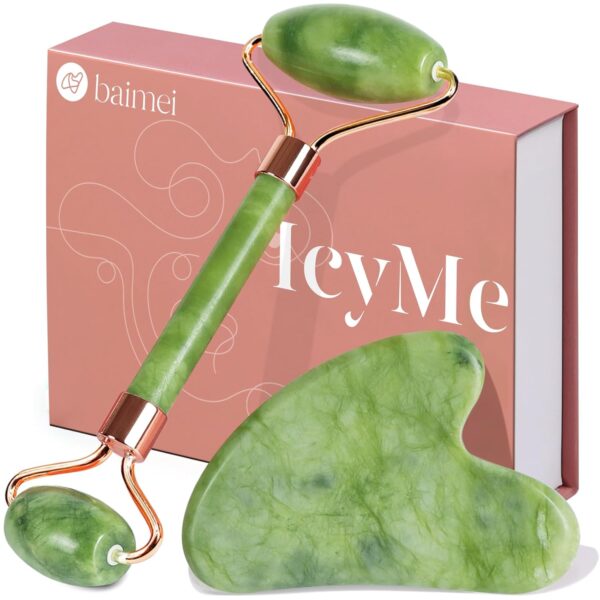 BAIMEI IcyMe Gua Sha & Jade Roller Facial Tools Set