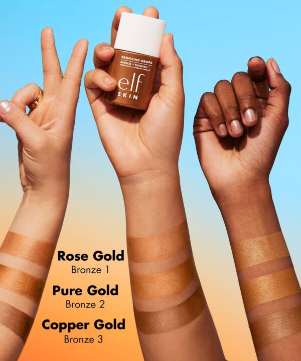 e.l.f. Cosmetics Bronzing Drops Rose Gold 30ml - Image 3
