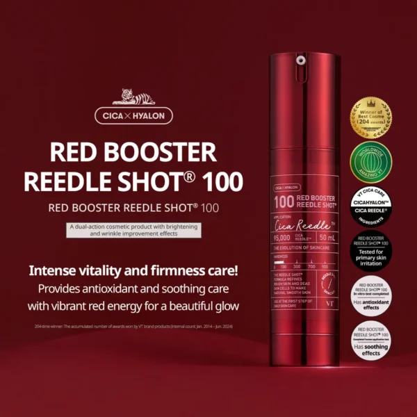 VT Red Booster Reedle Shot 100 50ml - Image 2