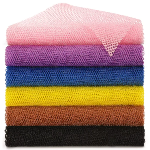 6-Piece Exfoliating Shower Body Scrubber - Ultra Deep Exfoliation