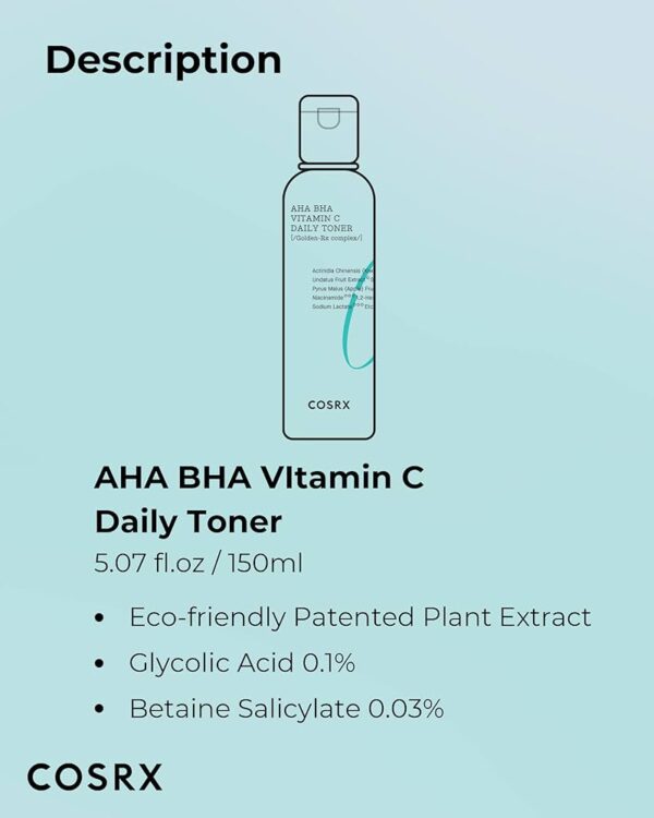 COSRX Refresh AHA BHA Vitamin C Daily Toner - Image 2