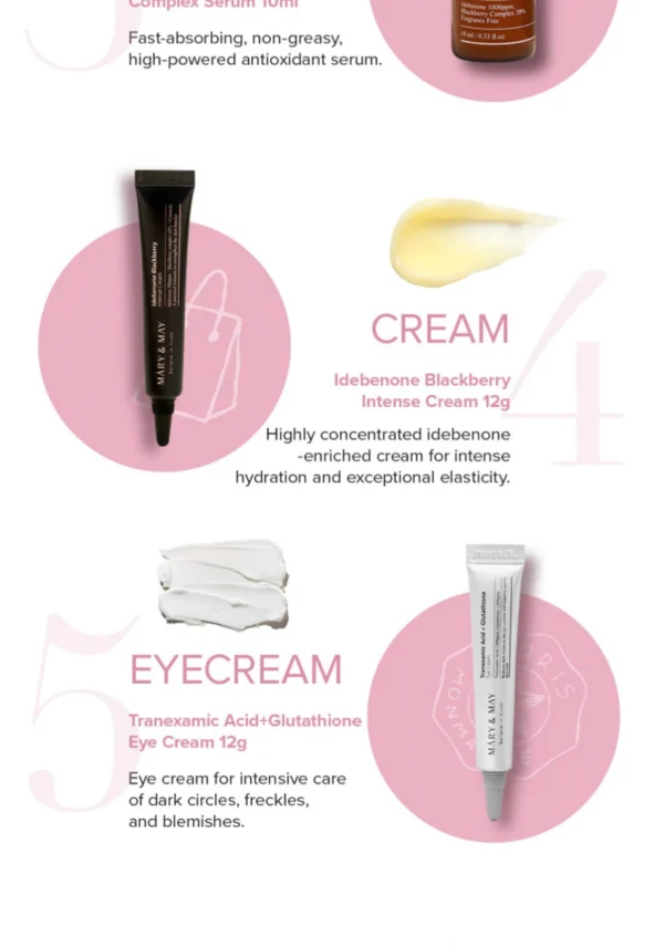 Mary&May Idebenone Blackberry Intense Cream Mini 12g - Image 3
