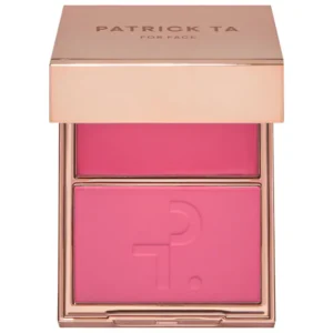 PATRICK TA Major Headlines Double-Take Crème Powder Blush Duo - She's a Doll - Bright Neutral Pink