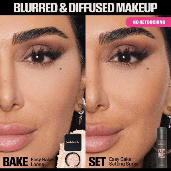 HUDA BEAUTY Mini Easy Bake Blurring Setting Spray with 16-Hour Wear 30ml - Image 4