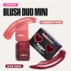 HUDA BEAUTY  Mini Baby Blush Duo Set Strawberry Cream and Black Cherry - dusty rose / burnt berry