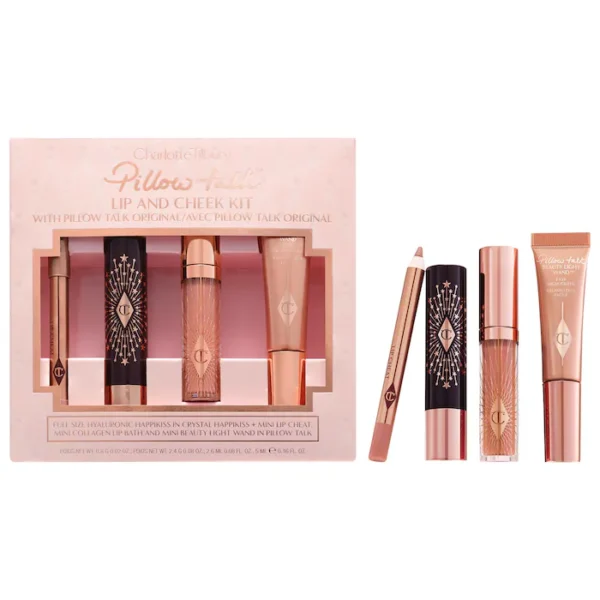 Charlotte Tilbury Pillow Talk Iconic Lip and Cheek Secrets Set Medium