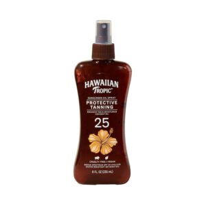 Hawaiian Tropic Tanning Oil Pump Spray, SPF 25 236ml