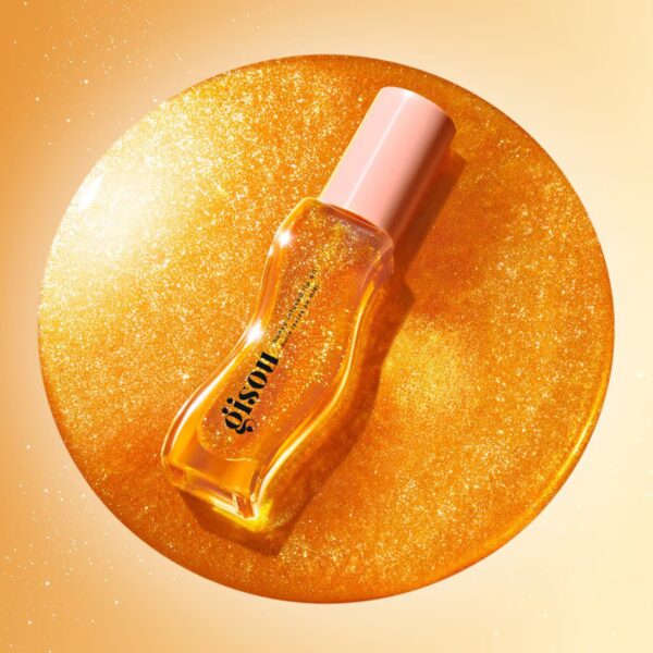 Gisou Honey Infused Lip Oil Golden Shimmer Glow 8ml - Image 3